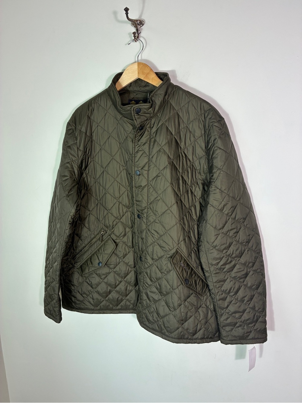 Barbour Olive Flyweight Chelsea Quilted Jacket Size 2XL NWT - Picture 4 of 9